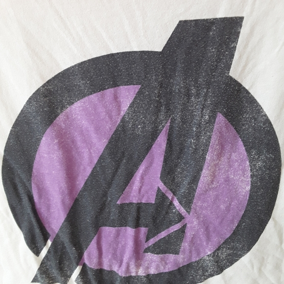 Avengers Logo Striped Sleeve T-Shirt - Picture 3 of 5